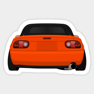 Miata rear Orange Sticker